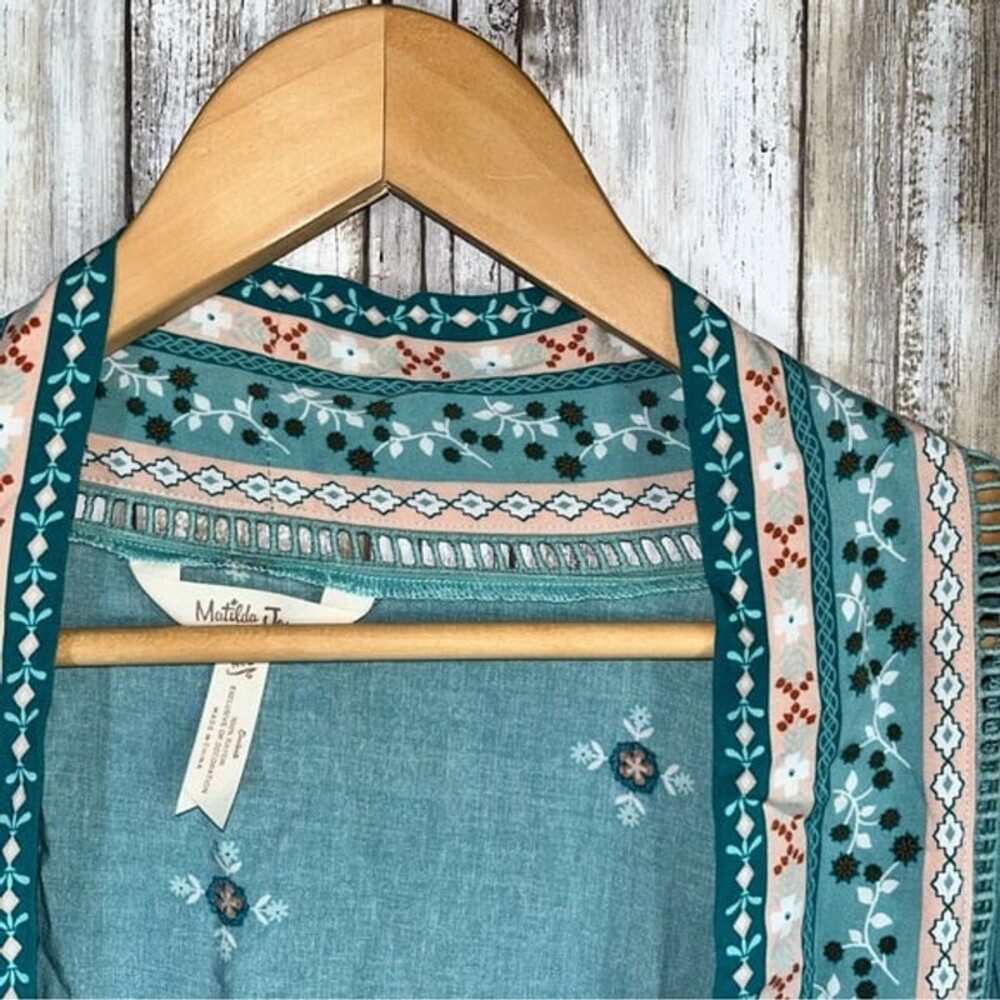 Matilda Jane Dream Chaser Days Like This Boho Floral Kimono Topper - Picture 5 of 6